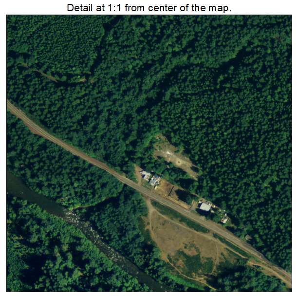 Idanha, Oregon aerial imagery detail