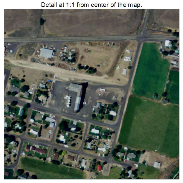Ione, Oregon aerial imagery detail