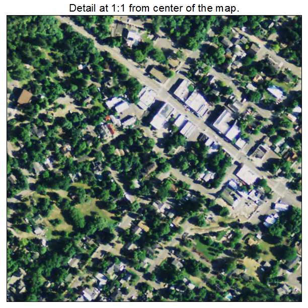 Jacksonville, Oregon aerial imagery detail