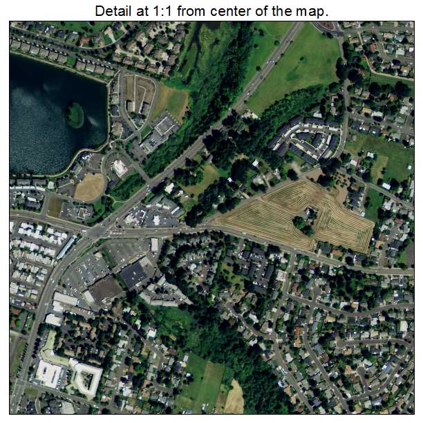 Keizer, Oregon aerial imagery detail