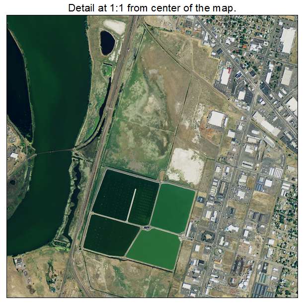 Klamath Falls, Oregon aerial imagery detail