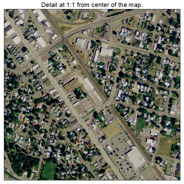 La Grande, Oregon aerial imagery detail