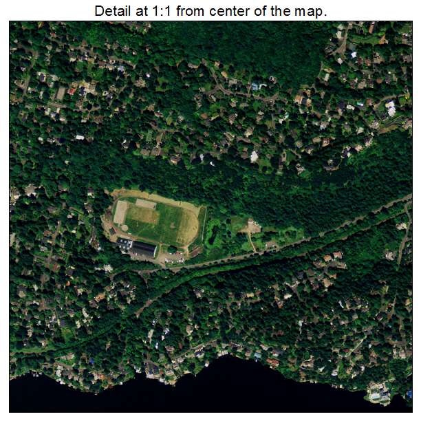 Lake Oswego, Oregon aerial imagery detail