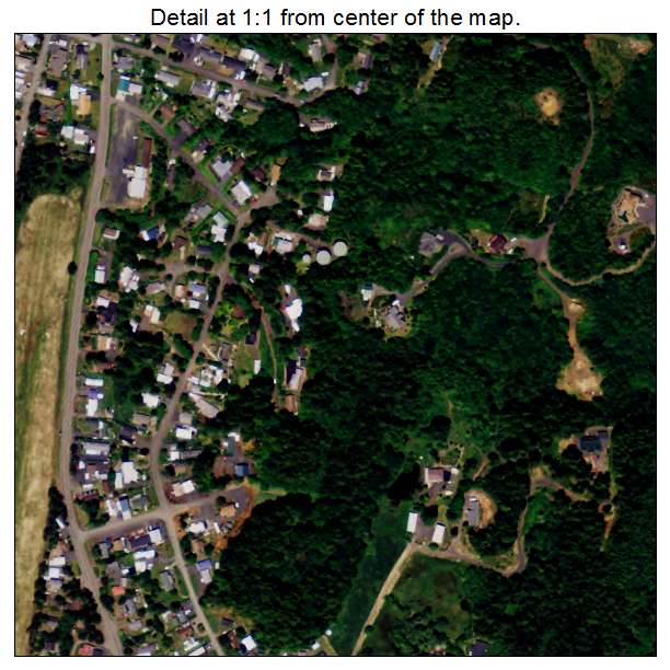 Lakeside, Oregon aerial imagery detail