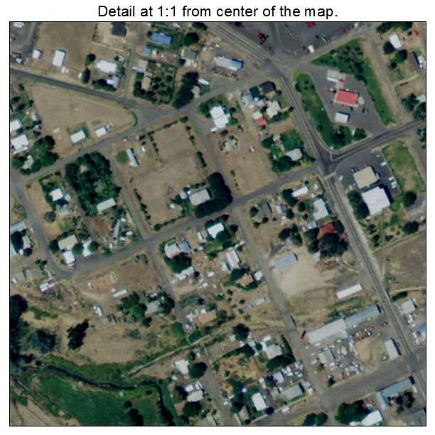 Lexington, Oregon aerial imagery detail