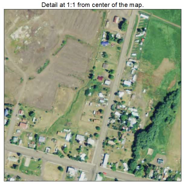 Long Creek, Oregon aerial imagery detail