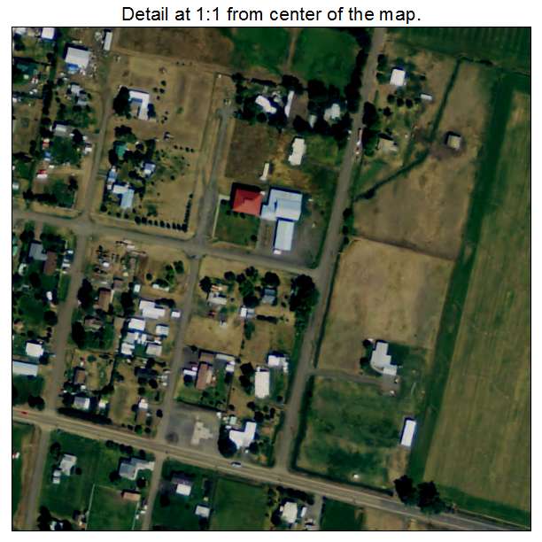 Lostine, Oregon aerial imagery detail