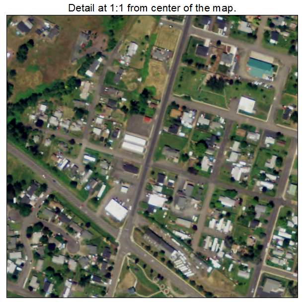 Lowell, Oregon aerial imagery detail