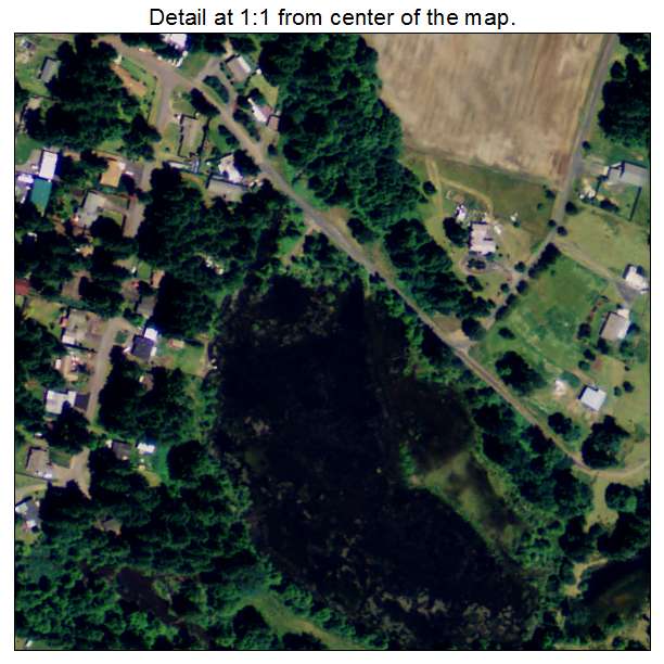 Lyons, Oregon aerial imagery detail