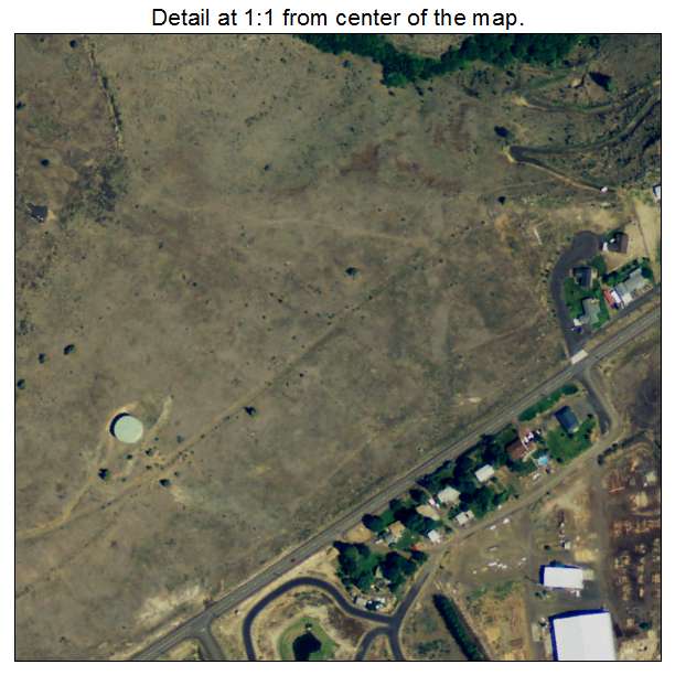 Maupin, Oregon aerial imagery detail