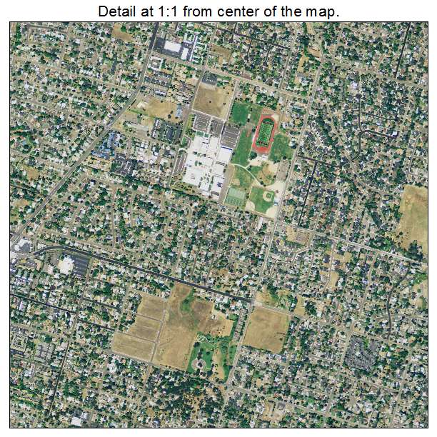 Medford, Oregon aerial imagery detail