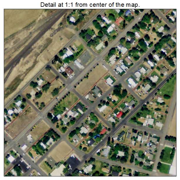 Metolius, Oregon aerial imagery detail
