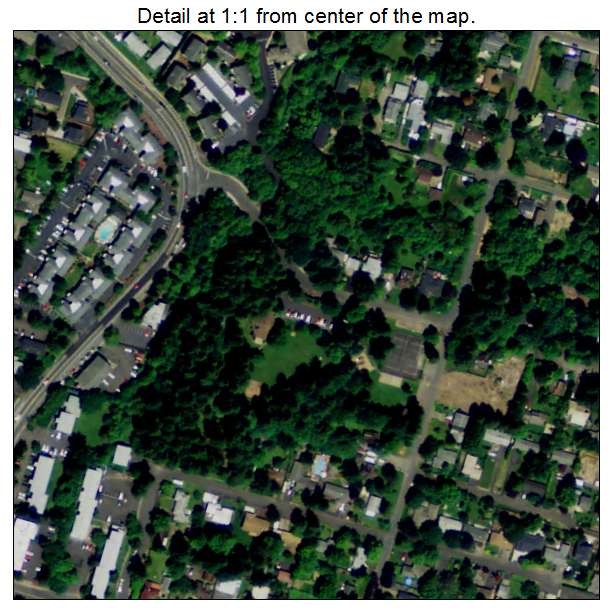 Metzger, Oregon aerial imagery detail