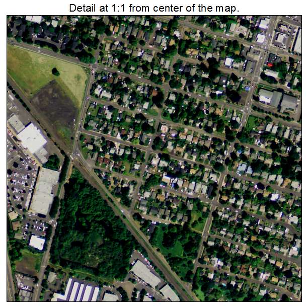 Milwaukie, Oregon aerial imagery detail