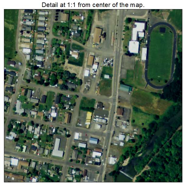 Monroe, Oregon aerial imagery detail