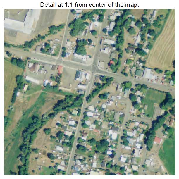 Mount Vernon, Oregon aerial imagery detail
