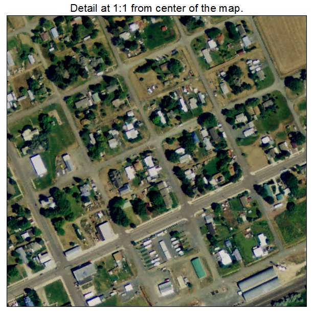 North Powder, Oregon aerial imagery detail