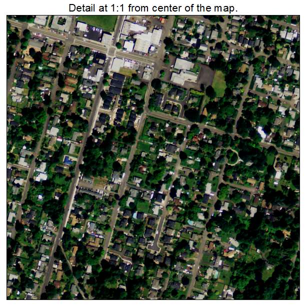 Oak Grove, Oregon aerial imagery detail
