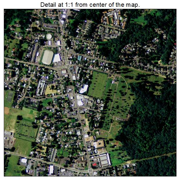 Oregon City, Oregon aerial imagery detail