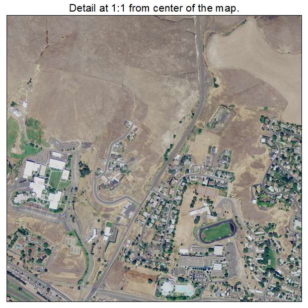 Pendleton, Oregon aerial imagery detail
