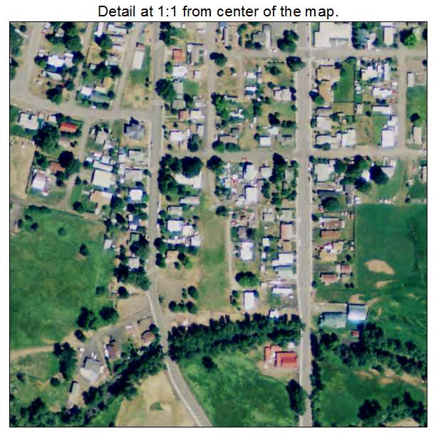 Prairie City, Oregon aerial imagery detail