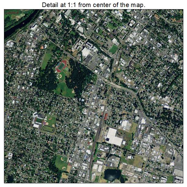 Salem, Oregon aerial imagery detail