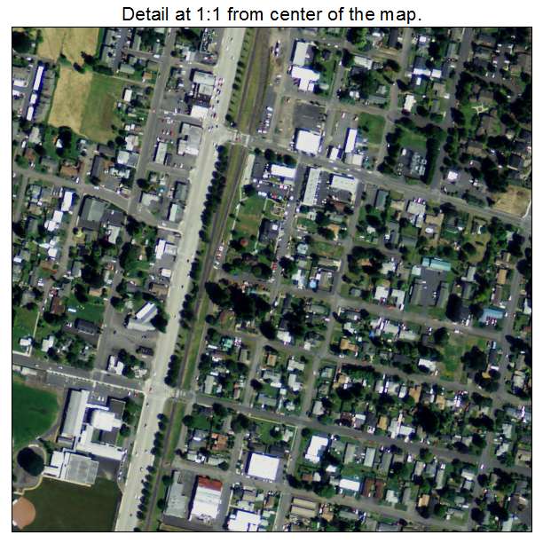 Scappoose, Oregon aerial imagery detail