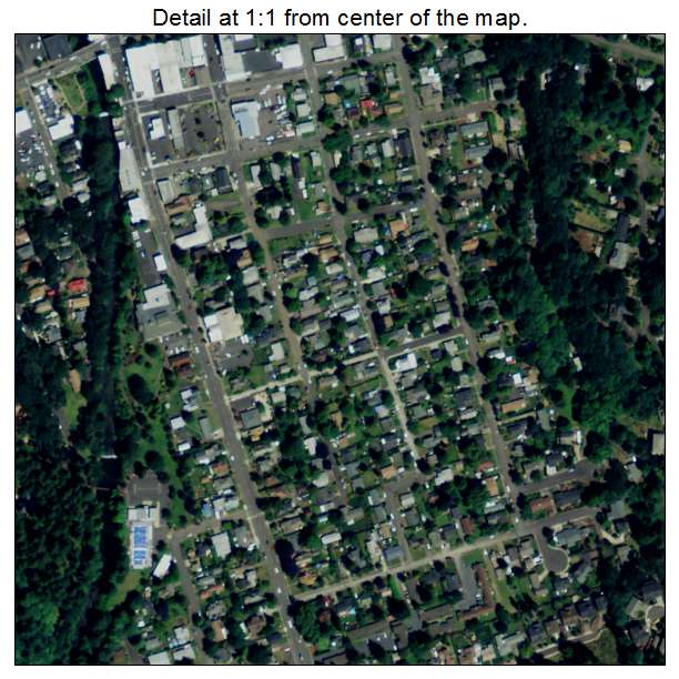 Silverton, Oregon aerial imagery detail