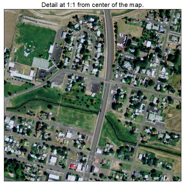 Stanfield, Oregon aerial imagery detail