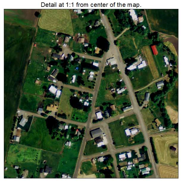 Summerville, Oregon aerial imagery detail
