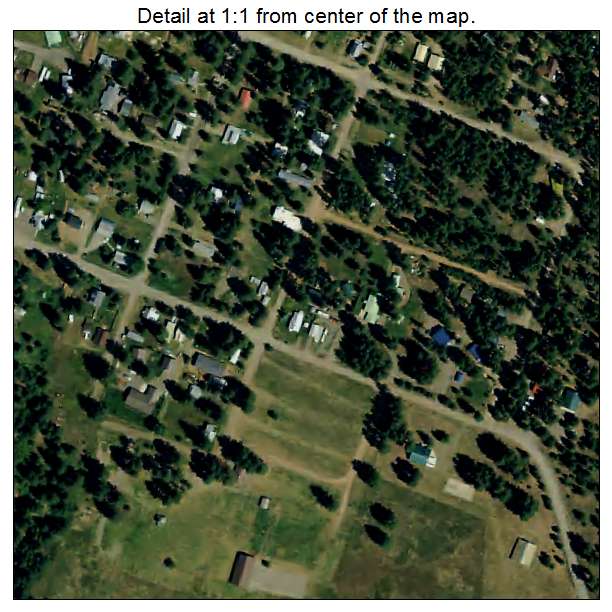 Sumpter, Oregon aerial imagery detail