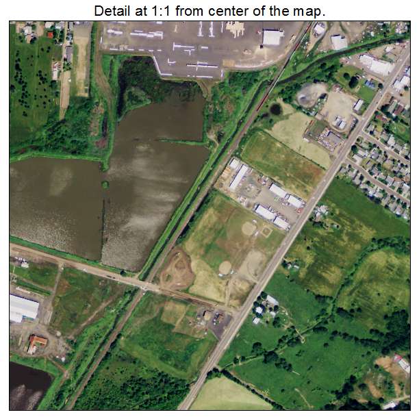 Sutherlin, Oregon aerial imagery detail