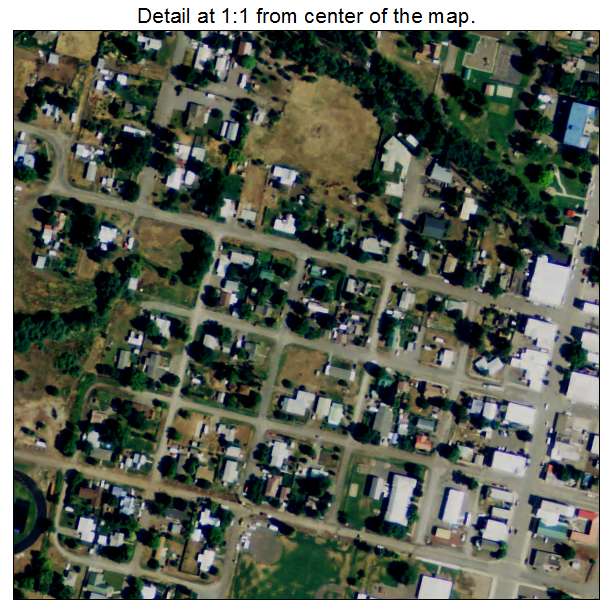Union, Oregon aerial imagery detail