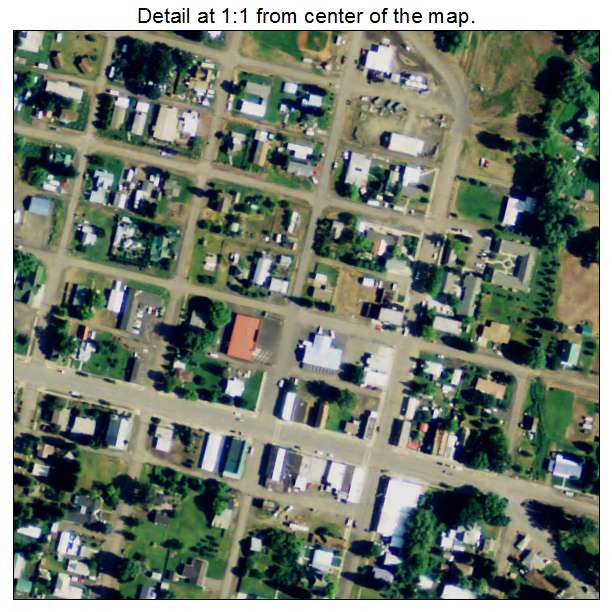 Aerial Photography Map of Wallowa, OR Oregon
