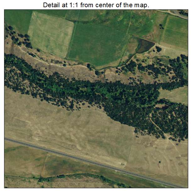 Wamic, Oregon aerial imagery detail