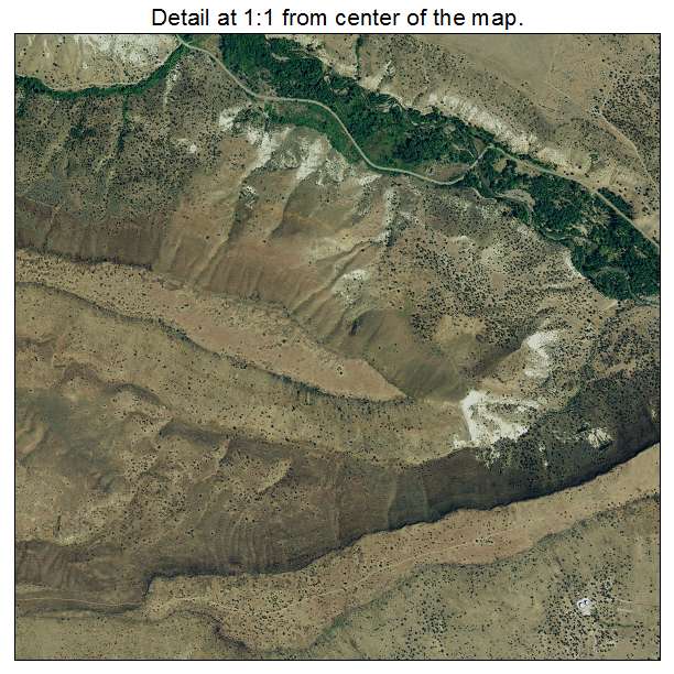 Warm Springs, Oregon aerial imagery detail