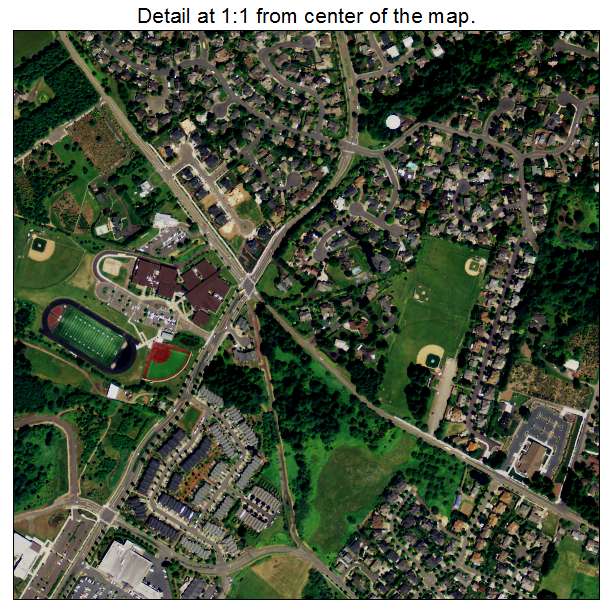 West Linn, Oregon aerial imagery detail
