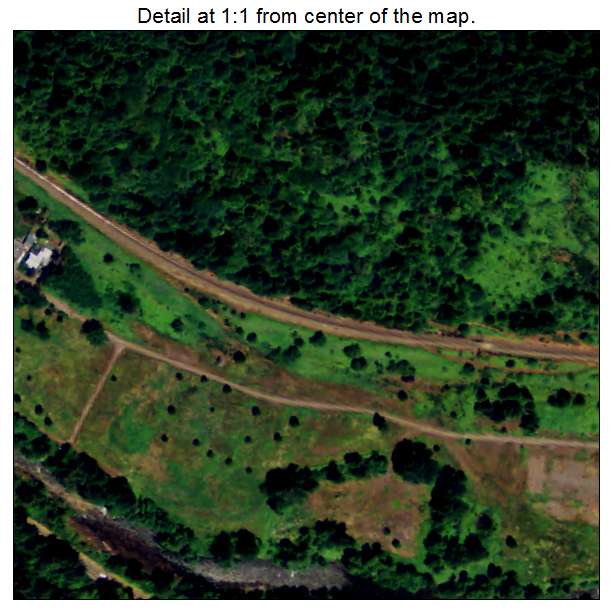 Westfir, Oregon aerial imagery detail