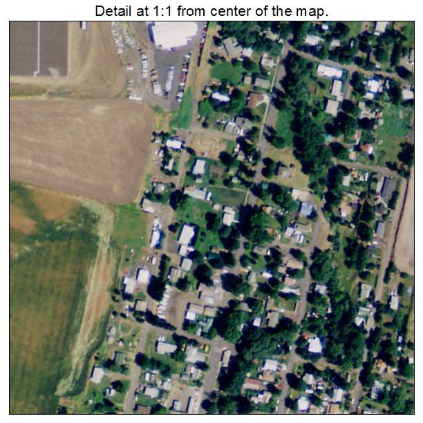 Weston, Oregon aerial imagery detail