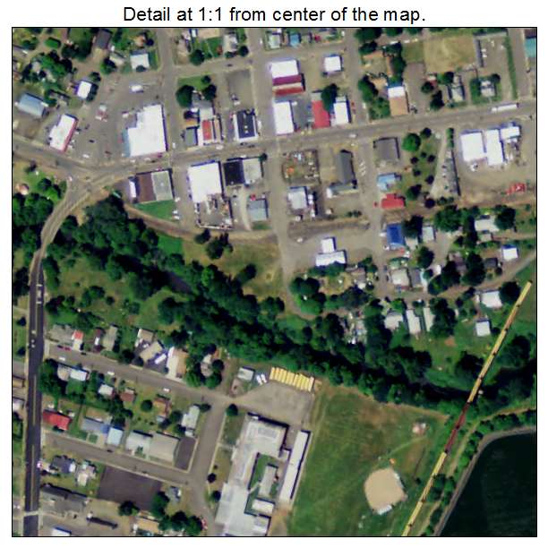 Willamina, Oregon aerial imagery detail