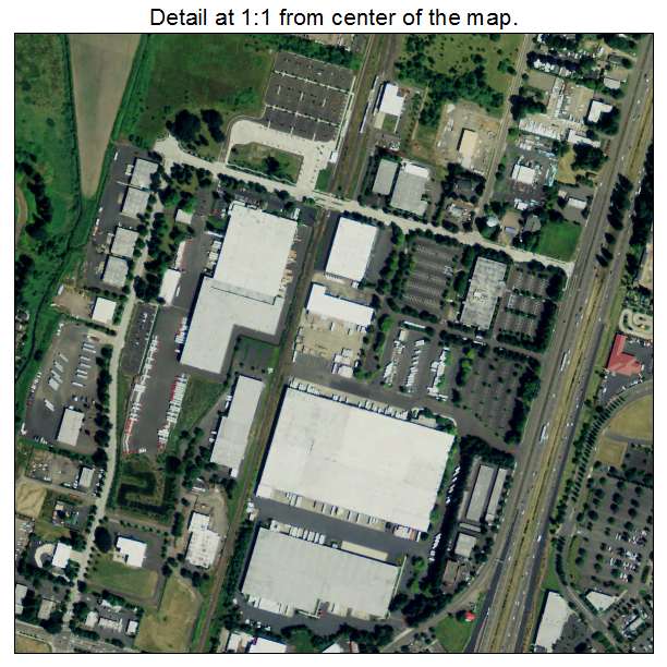 Wilsonville, Oregon aerial imagery detail