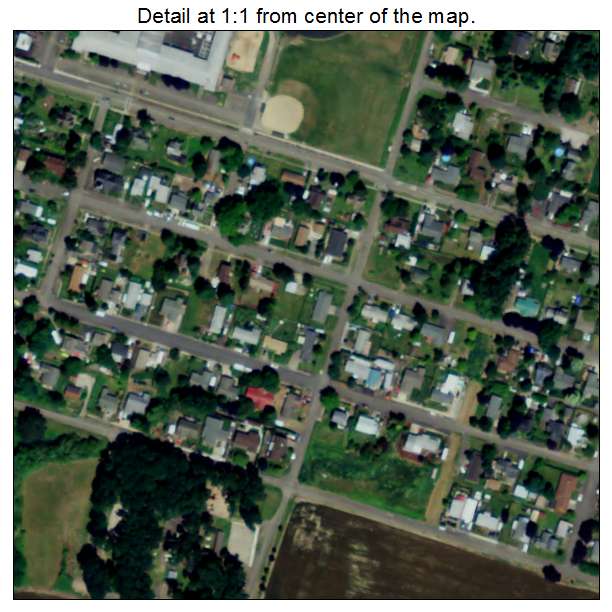 Yamhill, Oregon aerial imagery detail