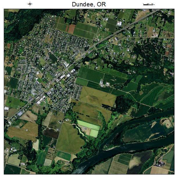 Dundee, OR air photo map