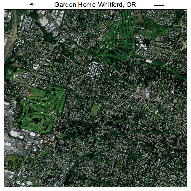 Garden Home Whitford, OR air photo map