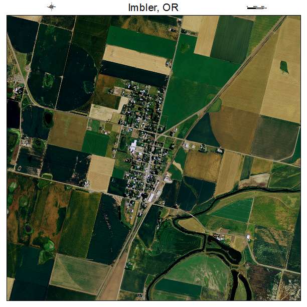 Imbler, OR air photo map