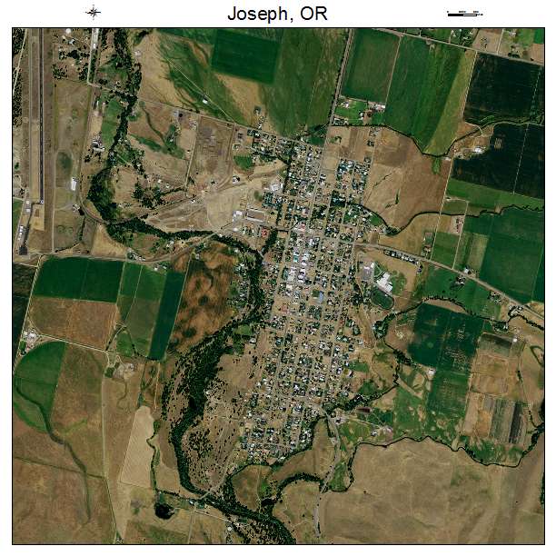 Joseph, OR air photo map