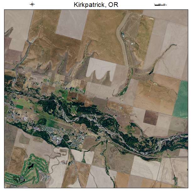 Kirkpatrick, OR air photo map