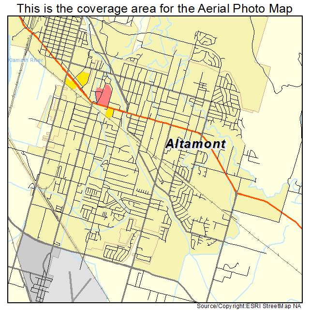 Altamont, OR location map 
