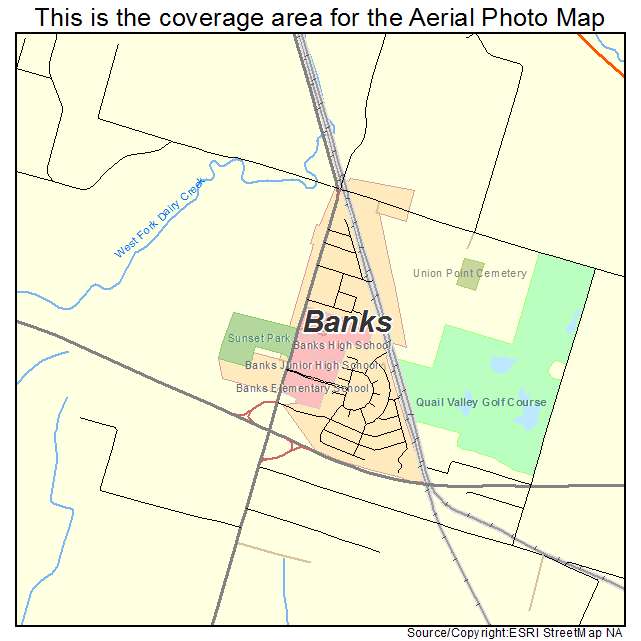 Banks, OR location map 