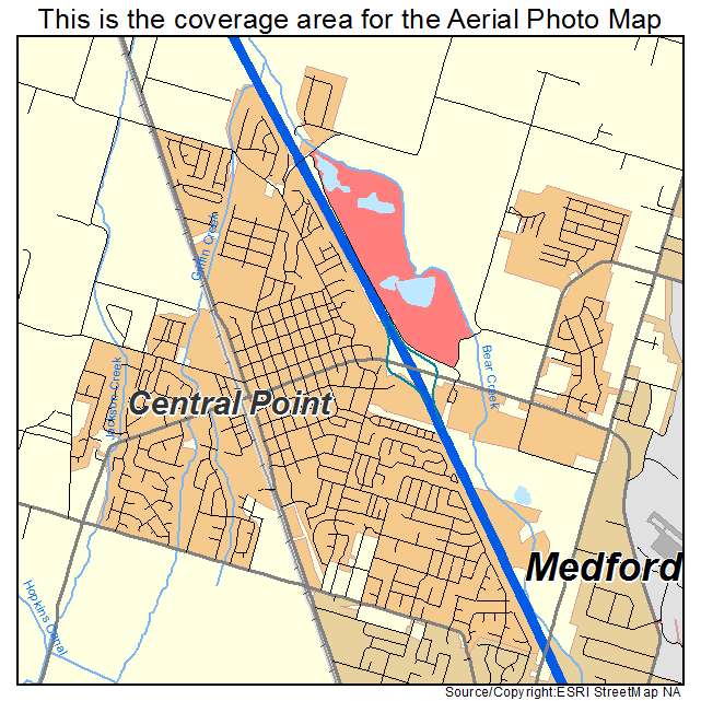 Central Point, OR location map 